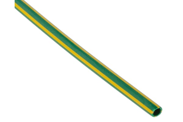 Product image for Yellow/green flame retardant tube,2.4mm