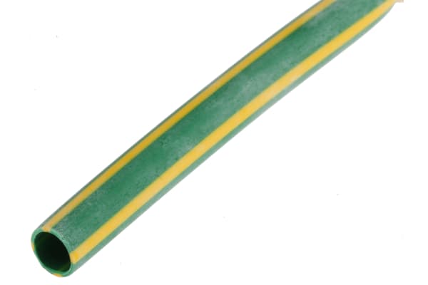 Product image for Yellow/green flame retardant tube,4.8mm