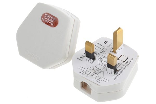 Product image for IS401 MAINS PLUG WH 13AMP