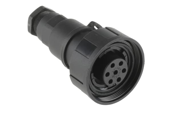 Product image for IP68 7way screw terminal cable socket,3A