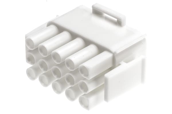 Product image for 15 way white plug housing