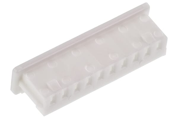 Product image for 10 way receptacle housing,1.25mm pitch