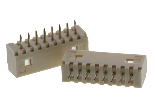 Product image for 8 way through board PCB straight header