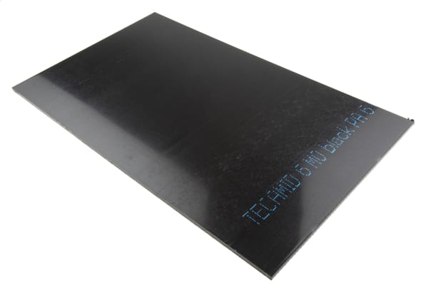 Product image for Black nylon 6 sheet stock,500x300x6mm