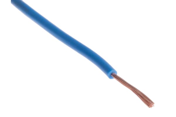 Product image for Blue equipment wire,0.1sq.mm 100m