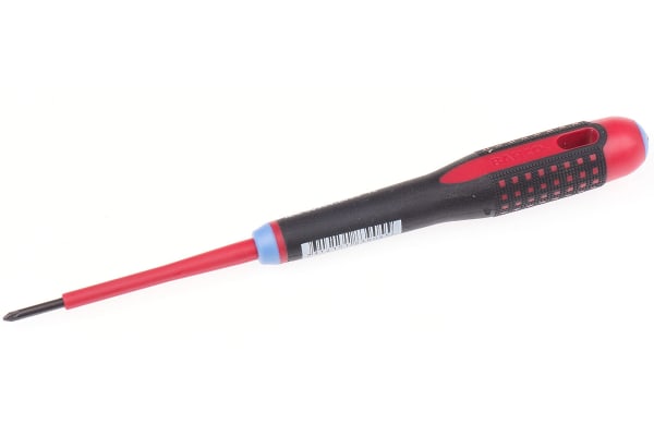 Product image for Pozidriv ergonomic screwdriver,No 0x75mm