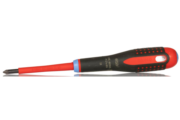 Product image for Pozidriv ergonomic screwdriver,No.1x80mm