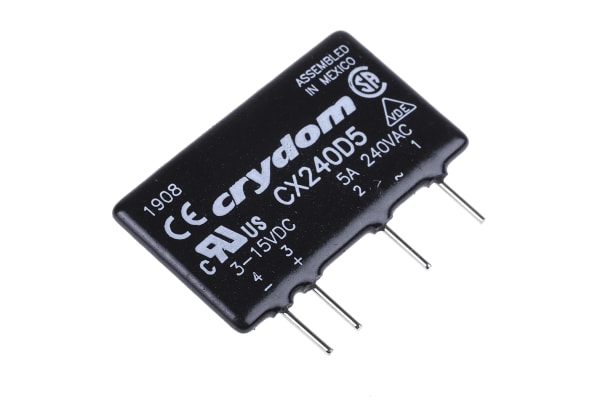 Product image for SIL SOLID STATE RELAY,5A 3-15VDC 240VAC