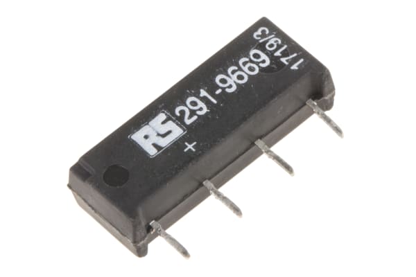 Product image for SPNO Reed Relay, 1 A, 5V dc