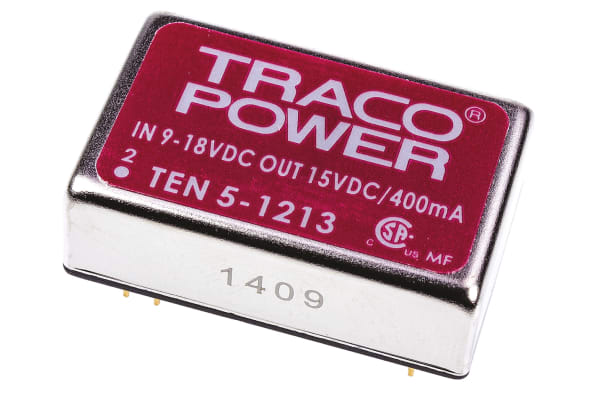 Product image for TEN5-1213 regulated DC-DC,15V 6W