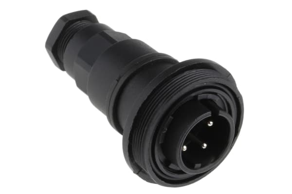 Product image for IP68 4 way inline cable coupler plug,6A