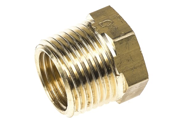 Product image for BRASS REDUCER,3/8 BSPT M X 1/4IN BSPP F