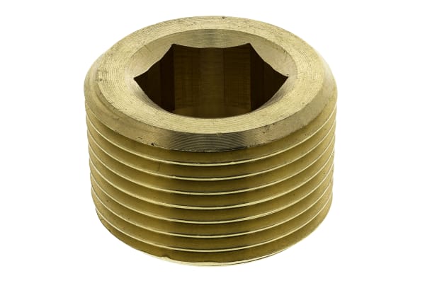 Product image for Legris Brass 3/4 in BSPT Male Straight Plug Threaded Fitting