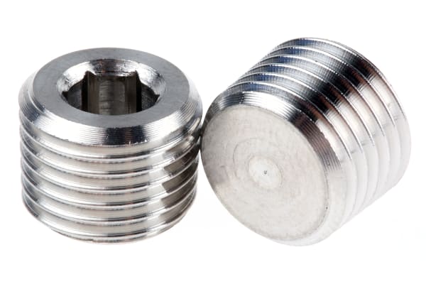 Product image for S/STEEL PLUG,1/4IN BSPT M