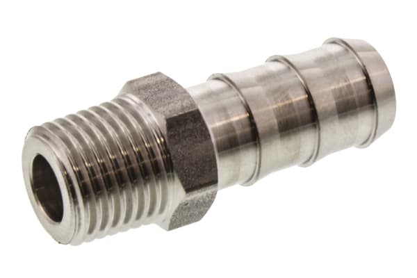 Product image for ADAPTOR,1/4IN BSPT M-10MM HOSE ID