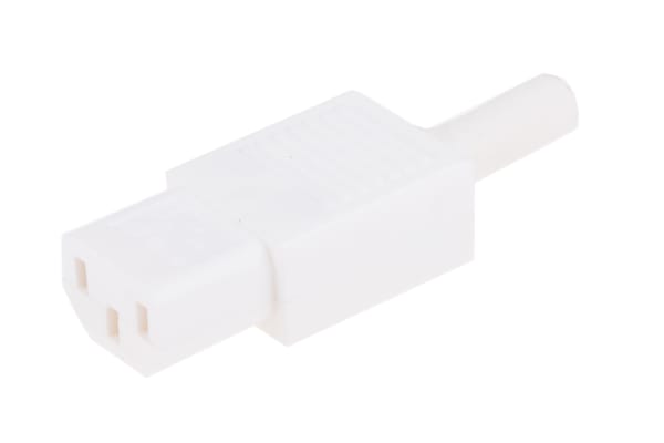 Product image for WHITE REWIREABLE STRAIGHT SKT,10A 240VAC