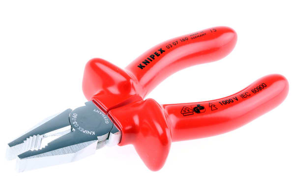 Product image for KNIPEX COMBINATION PLIER,1000V 160MM L