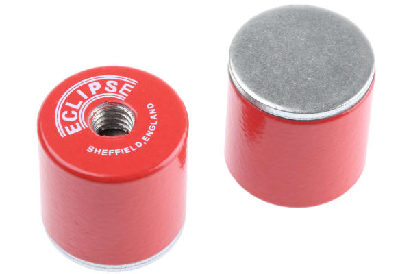 Product image for Eclipse 20.5mm Threaded Hole Aluminium Alloy Pot Magnet, 4kg Pull