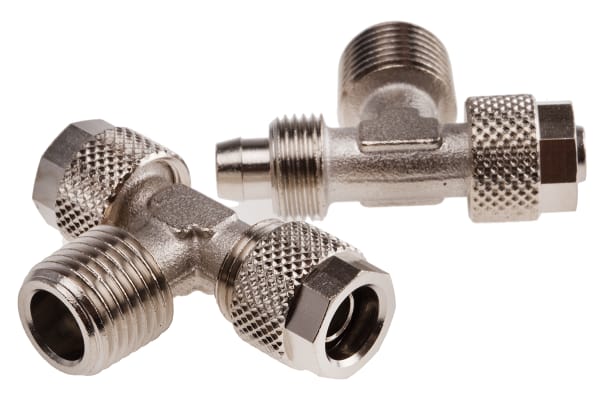 Product image for Male taper branch tee adaptor,1/4inx8mm