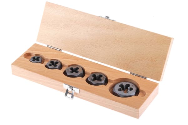 Product image for 5 piece UNF die nut set,1/4in-1/2in