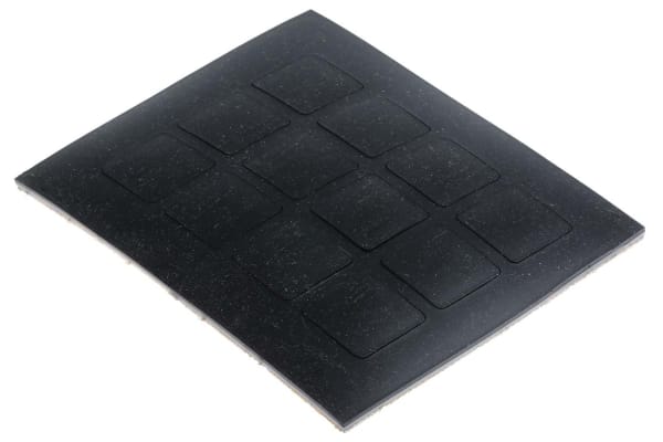 Product image for Dychem-square anti-slip pad,20.5mm/3mmH