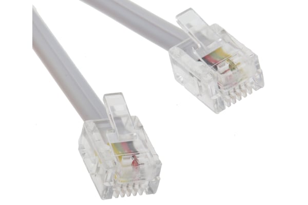 Product image for RJ11/RJ11 USA/USA modem cable,3m length