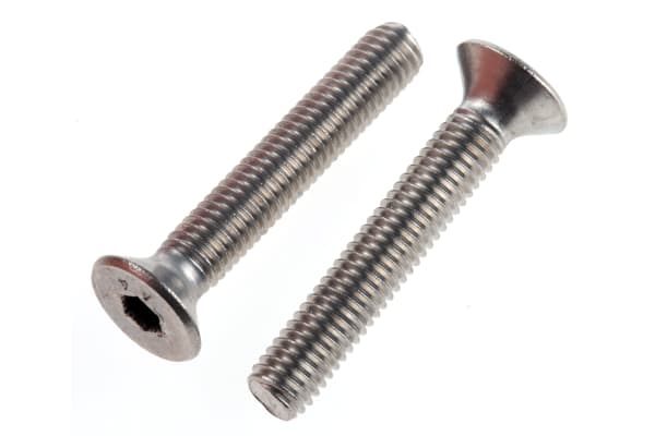 Product image for A4s/steel hex skt csk head screw,M5x30mm