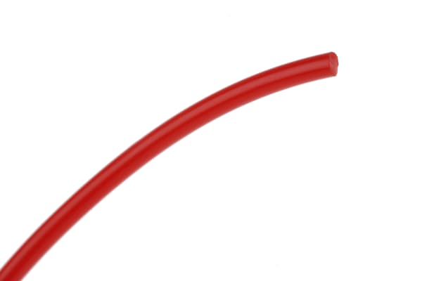 Product image for Red polyurethane belt,5m L x 2mm dia