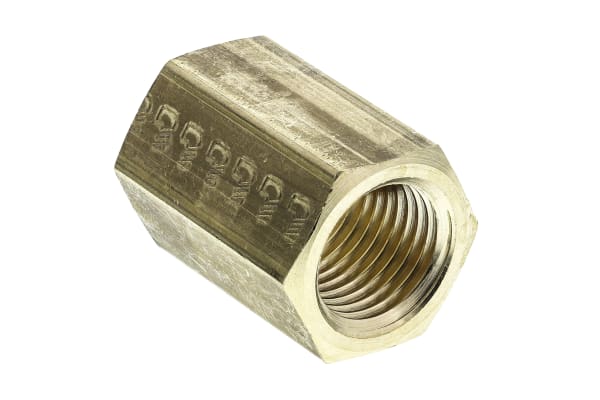 Product image for BRASS FEMALE SLEEVE,1/4IN BSPP F-F