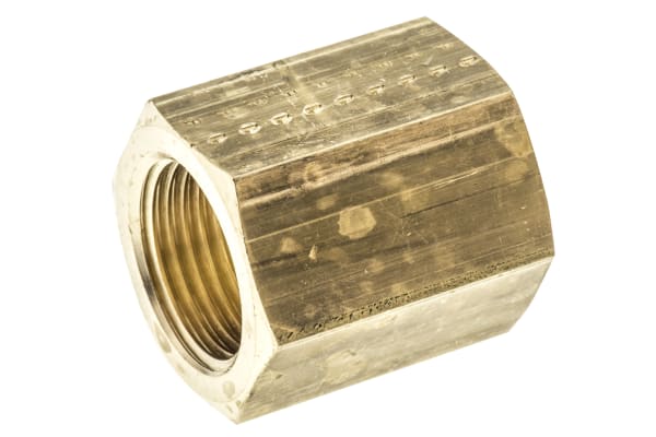 Product image for BRASS FEMALE SLEEVE,3/8IN BSPP F-F