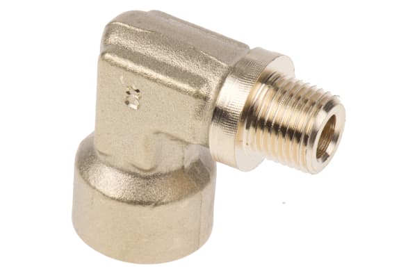 Product image for BRASS ELBOW,1/8 BSPT M X 1/8IN BSPP F