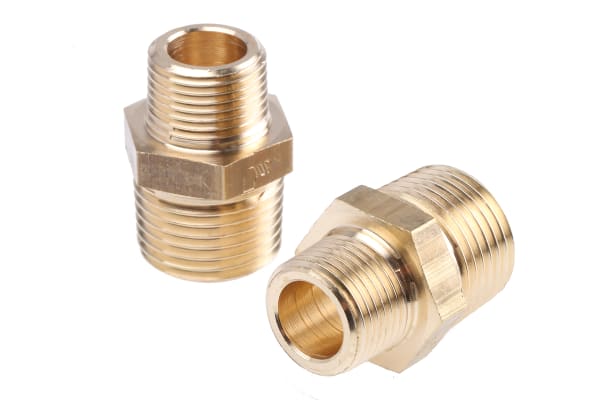 Product image for STRAIGHT ADAPTOR,1/2 BSPT MX3/8IN BSPT M