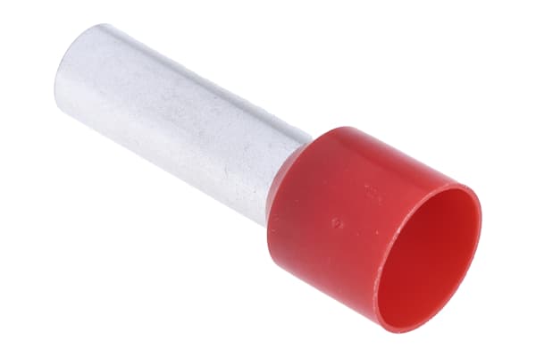 Product image for RED INSULATED BOOTLACE FERRULE,35MMSQ.