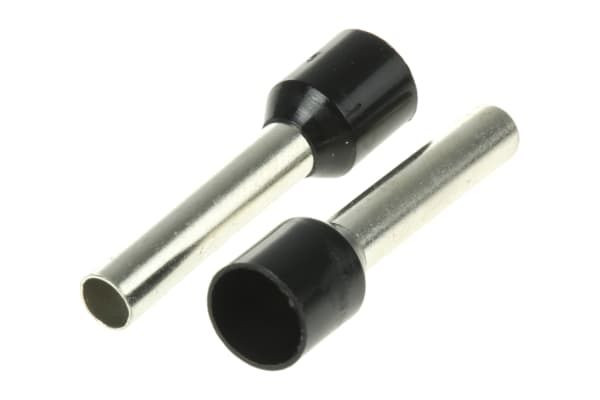 Product image for Blk insulated bootlace ferrule,18mm pin