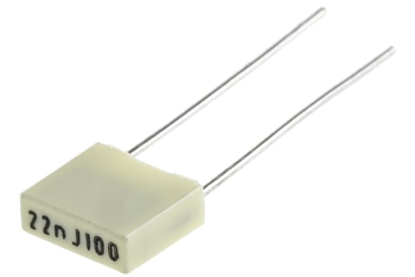 Product image for R82 RADIAL POLY CAP,22NF 100V 5MM