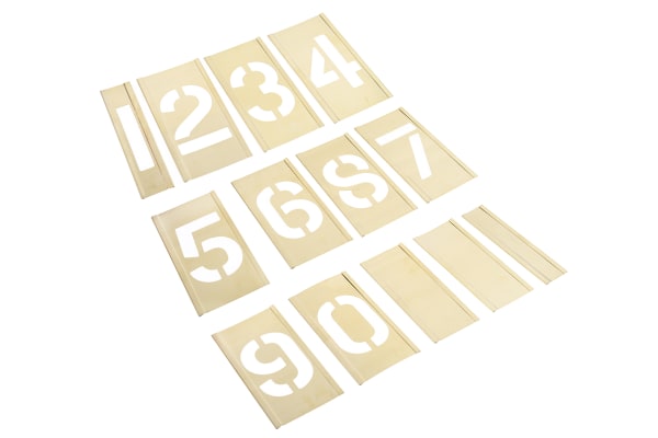 Product image for Interlocking brass stencilset,2in 0 to 9