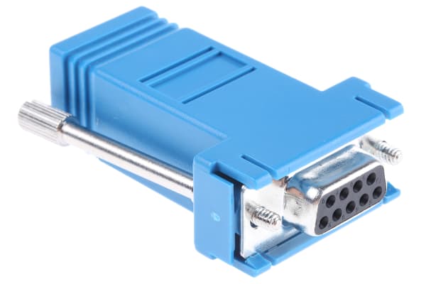 Product image for Blue 9way D socket w/RJ45 socket adaptor