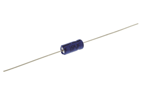 Product image for 021ASM MIN AXIAL AL ELECT CAP,10UF 63V