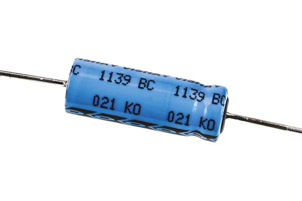 Product image for 021ASM min axial Al elect cap,47uF 63V