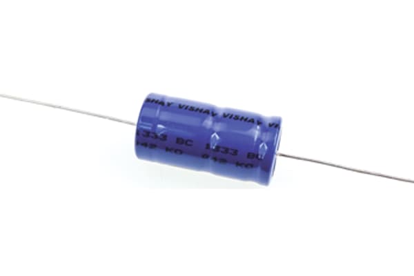 Product image for 042ASH min axial Al elect cap,22uF 450V