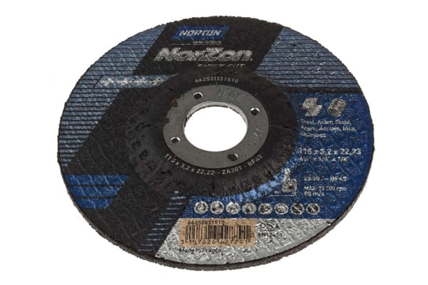 Product image for DISHED CTRE METAL CUTTING DISC,115X3.2MM