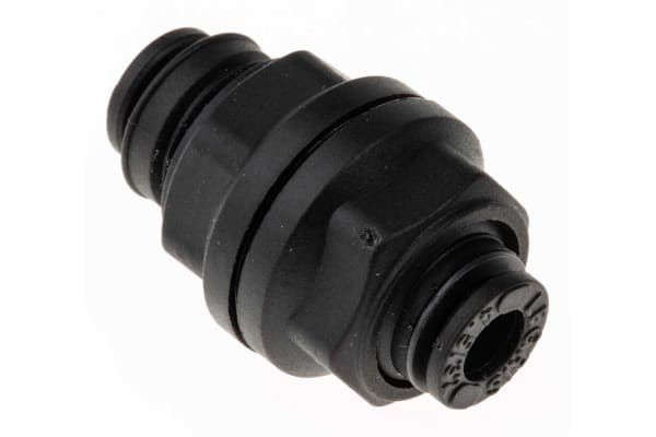 Product image for Pneumatic bulkhead push-in connector,4mm