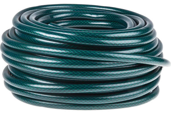 Product image for RS PRO PVC Flexible Tubing, Green, 30m Long, Reinforced, Water Applications