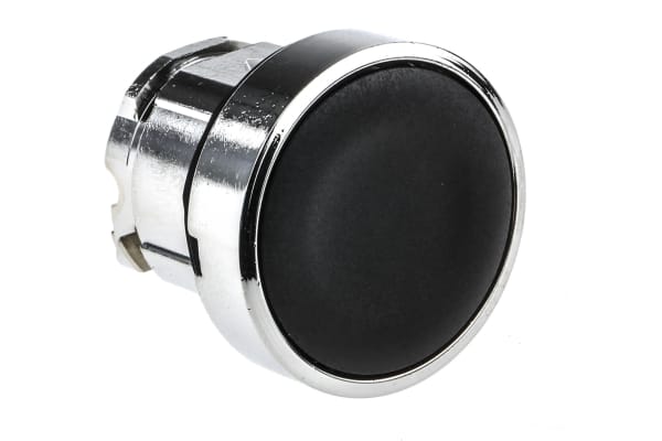 Product image for Black spring return flush pushbutton