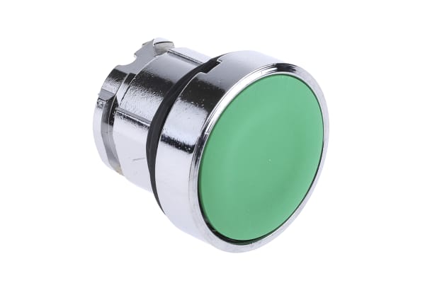 Product image for Green spring return flush pushbutton