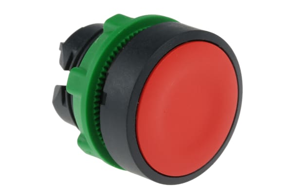 Product image for Red flush head for spring return switch