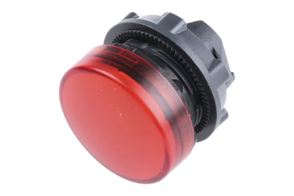 Product image for Red pilot head with integral LED