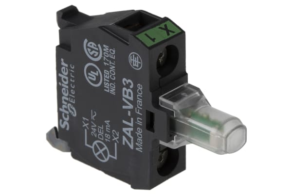 Product image for Green LED pilot light,24Vdc