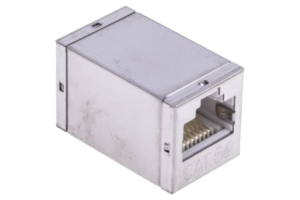 Product image for Cat.5e RJ45 STP socket-socket coupler