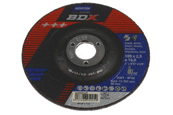 Product image for DISHED CTRE METAL CUTTING DISC,100X2.5MM